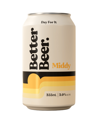 Better Beer Middy Lager 3.0% Can 355ml