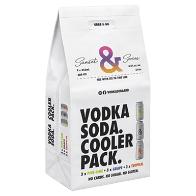 Ampersand Vodka Soda & Cooler Pack 330ml