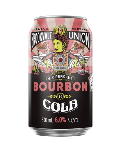 Brookvale Union Bourbon & Cola 6% Cans 330ml