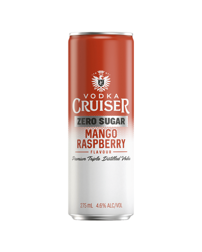 Vodka Cruiser Zero Sugar Mango & Raspberry 4.6% Cans 275ml