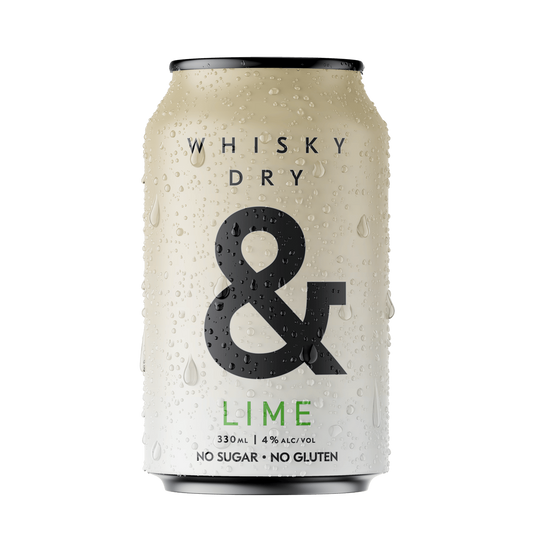 Ampersand Whisky and Dry Lime Cans 330ml