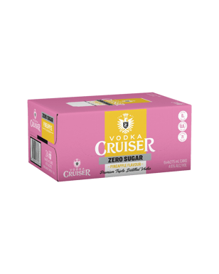 Vodka Cruiser Zero Sugar Pineapple 4.6% Cans 275ml