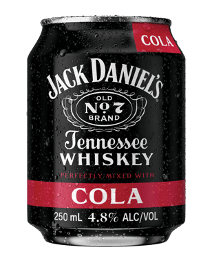 Jack Daniel's Tennessee Whiskey & Cola Mini Cans 250ml