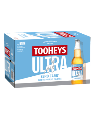 Tooheys Ultra Zero Carb Bottle 330ml