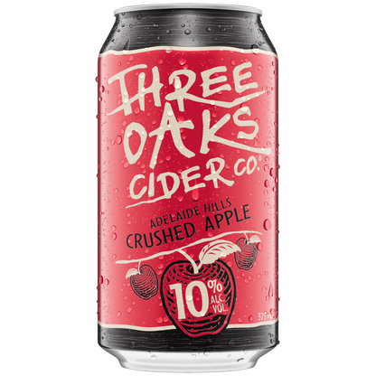 Three Oaks Crushed Apple Cider 10% 10 Pack 375ml