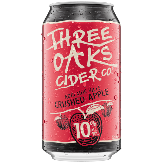 Three Oaks Crushed Apple Cider 10% 10 Pack 375ml