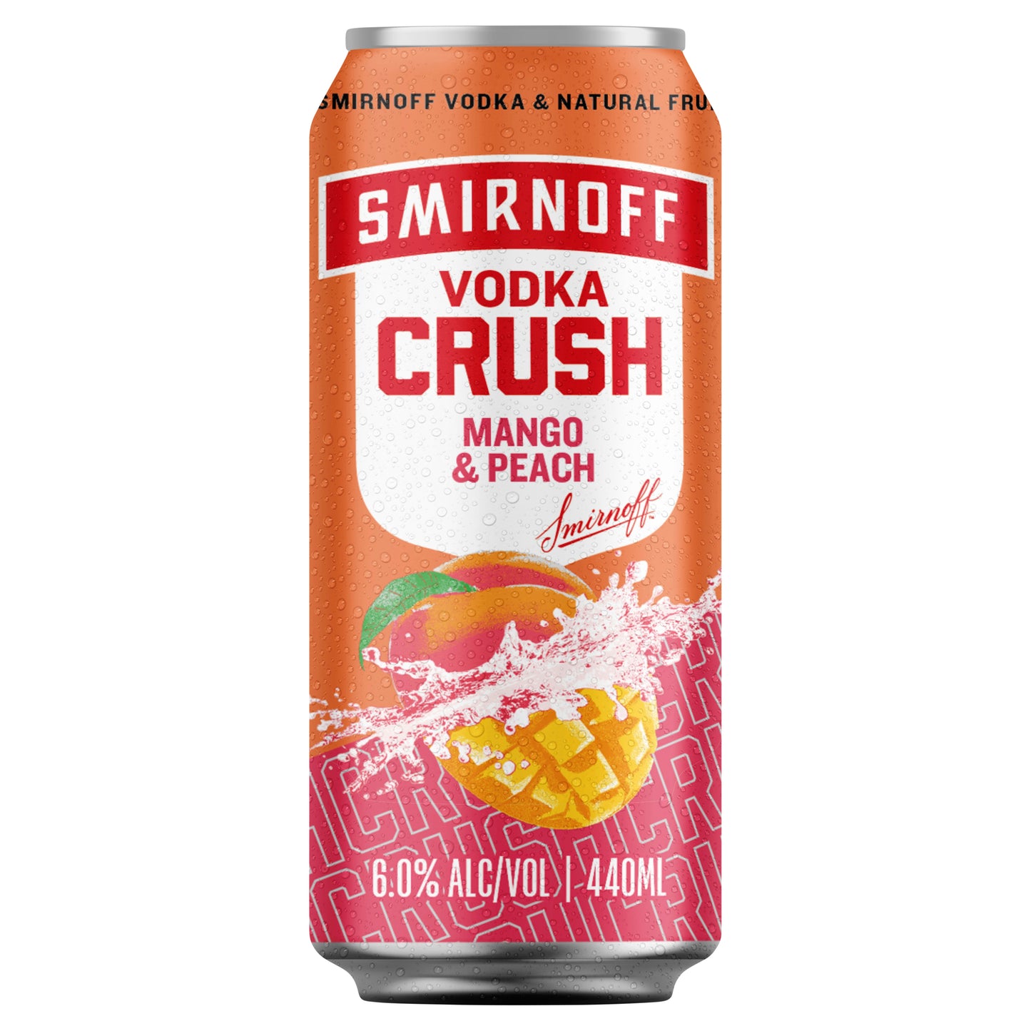 Smirnoff Vodka Crush Mango & Peach 6% 440ml