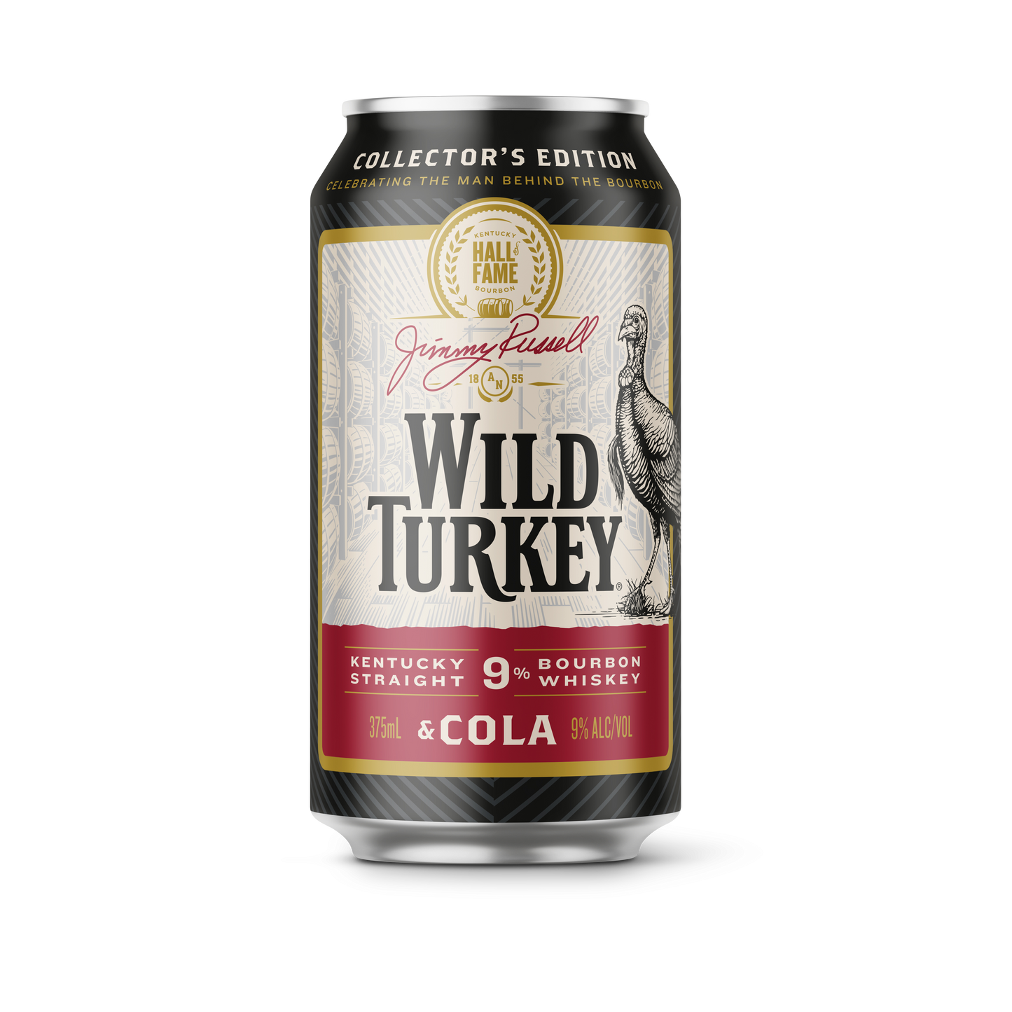 Wild Turkey Heritage Jimmy's 70th 9% 2024 Bourbon & Cola Can 375ml