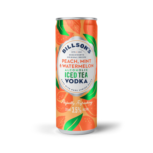 Billson's Vodka Iced Tea with Peach, Mint & Watermelon 355ml