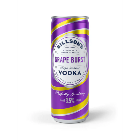 Billson's Vodka Grape Burst Cans 355ml