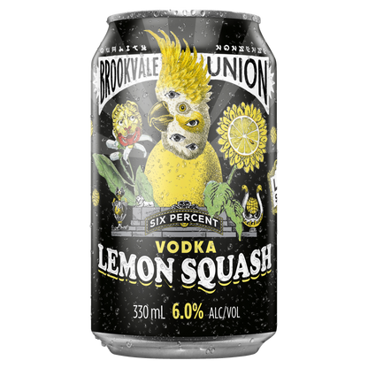 Brookvale Union Vodka Lemon Squash 6% 10 Pack Cans 330ml