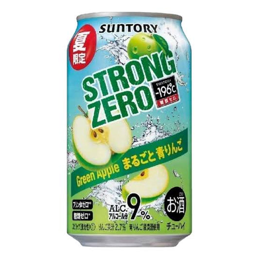 Suntory Strong 9% Zero -196 Green Apple Cans 350ml