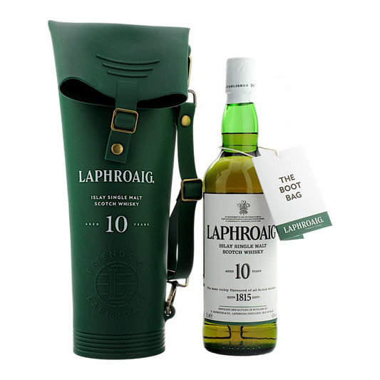 Laphroaig 10 Year Old & Wellie Boot Bag Single Malt Scotch Whisky 700ml