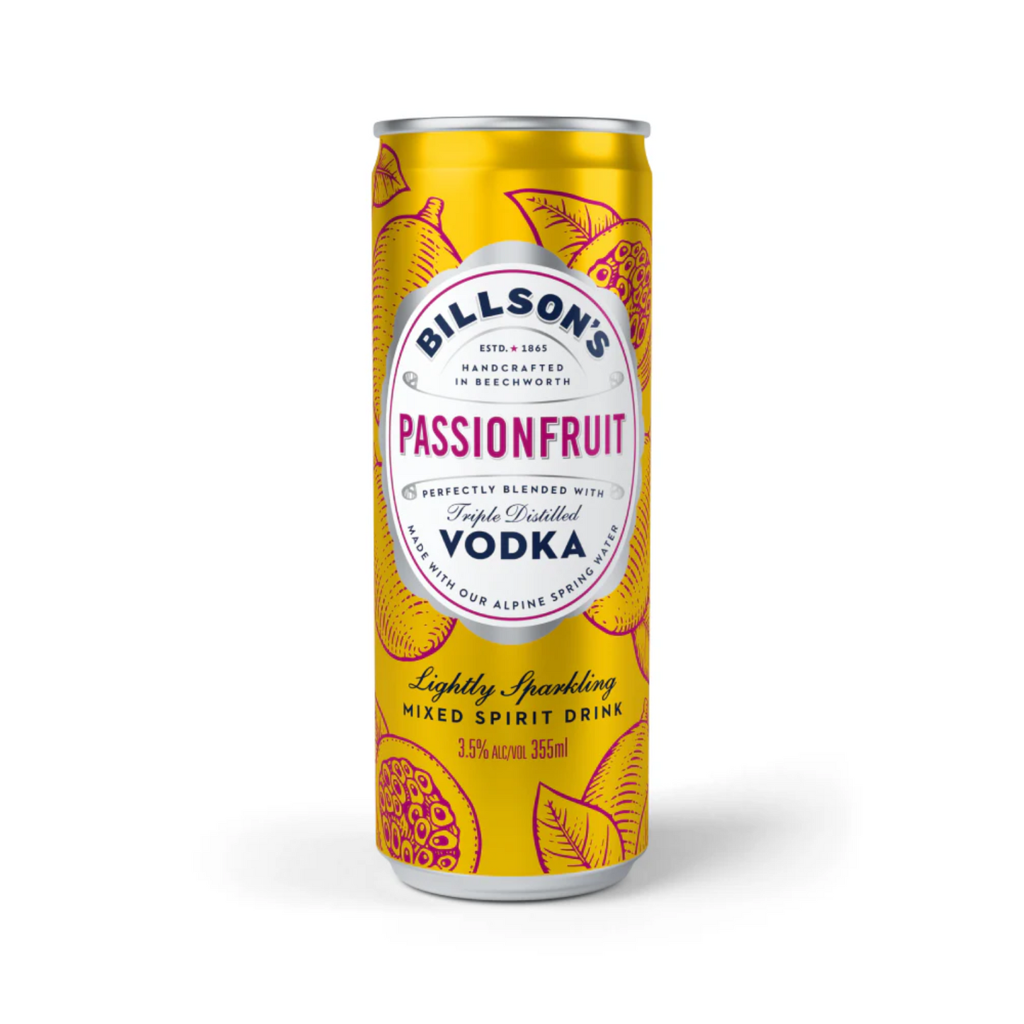 Billson's Vodka Passionfruit Cans 355ml