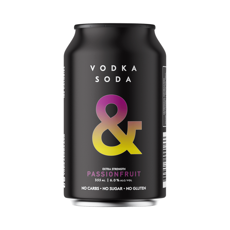 Ampersand Vodka Soda & Passionfruit 6.0% Cans  330ml