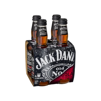 Jack Daniel's Tennessee Whiskey & Cola Bottles 330ml