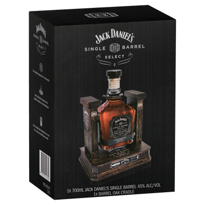 Jack Daniel's Single Barrel Select Tennessee Whiskey in Wooden Cradle Limited Edition 700ml