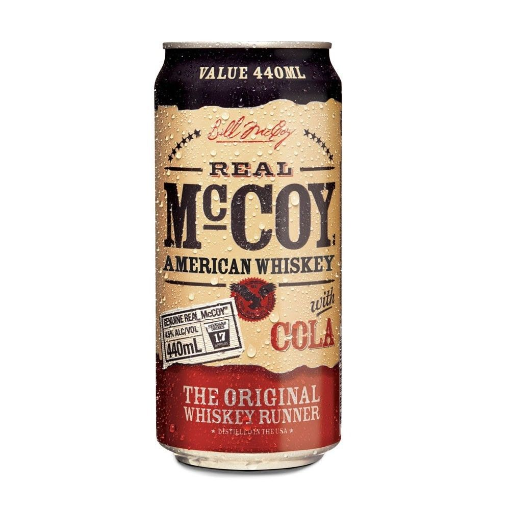 Real McCoy Whiskey and Cola 440ml