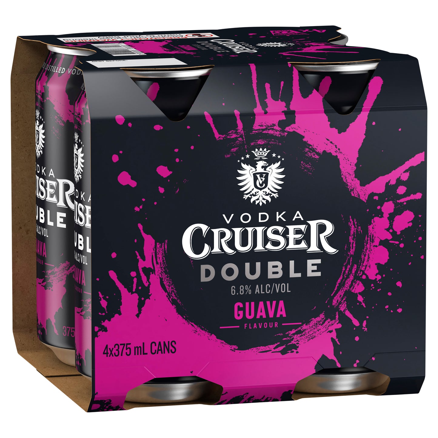 Vodka Cruiser Double Guava 6.8% Cans 375ml