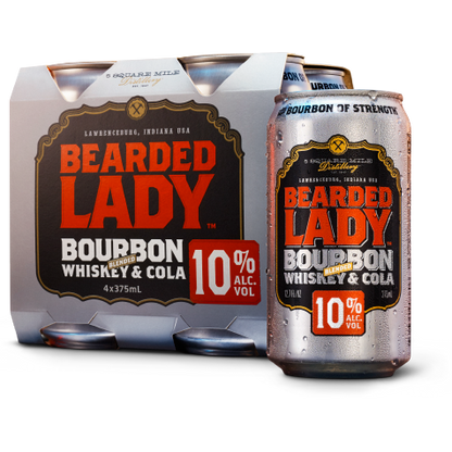 Bearded Lady Bourbon Whiskey & Cola 10% 375ml