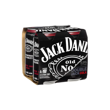 Jack Daniel's Tennessee Whiskey Double Jack & Cola Cans 375ml